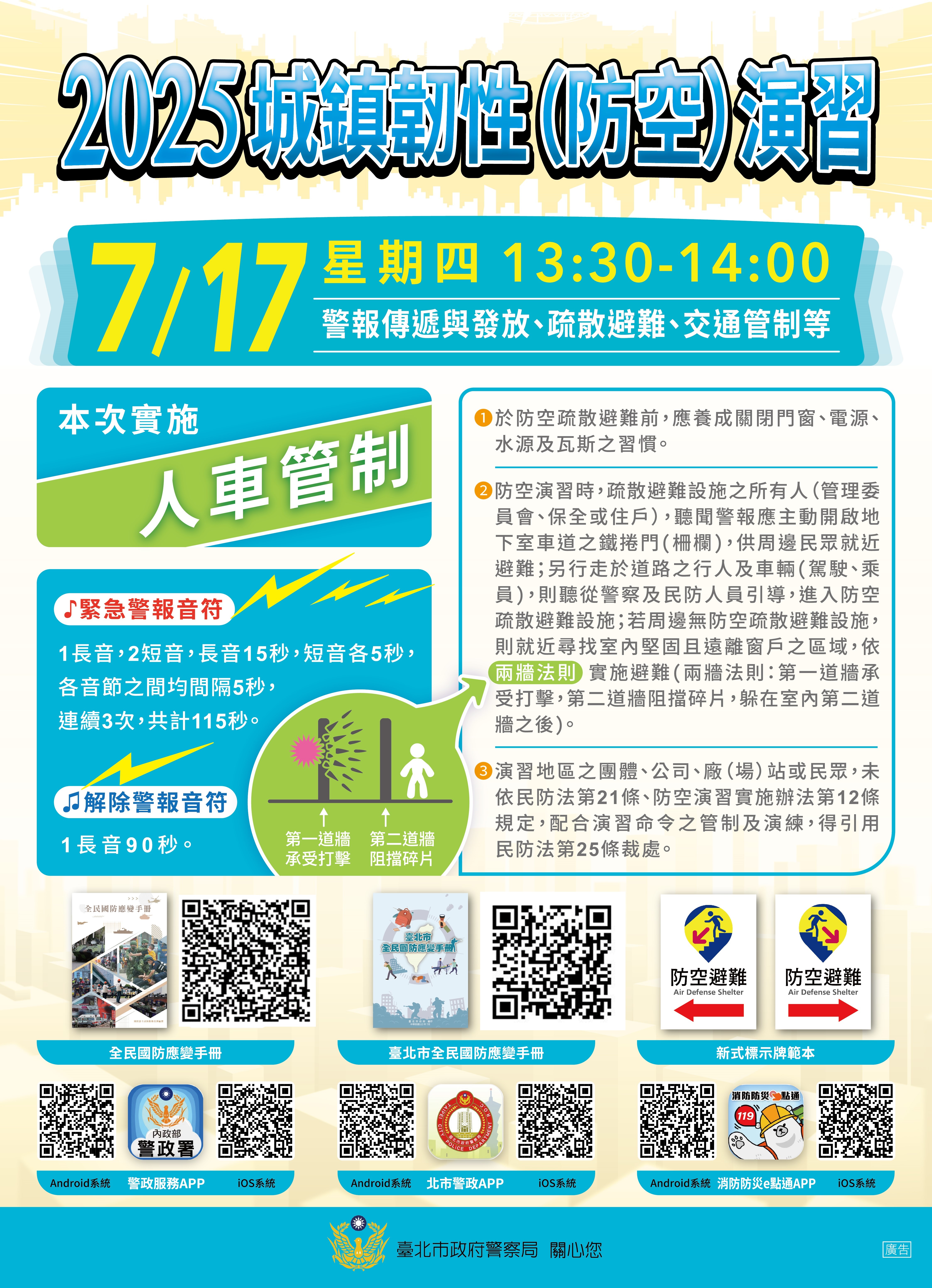2025城鎮韌性(防空)演習宣導資料